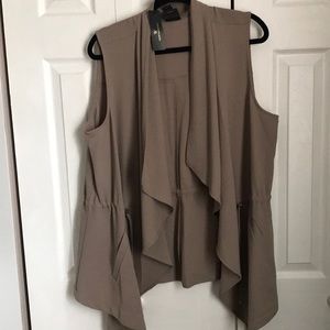 TAUPE VEST NWT